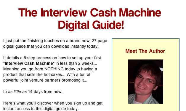 Interview Cash Machine